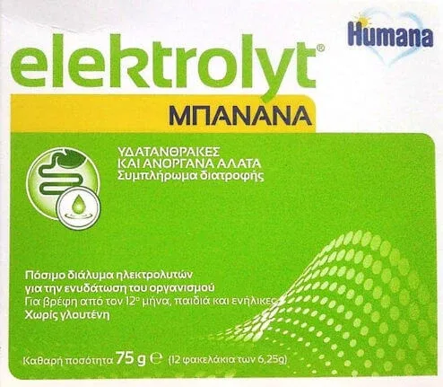 Humana Elektrolyt Banana 12 pliculețe — preț și oferte