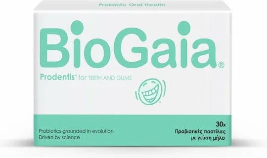 BioGaia Prodentis For Teeth & Gums Probiotice 30 pastiluțe Măr — preț și oferte