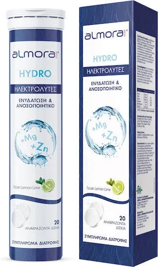 almora PLUS® HYDRO Electroliți pentru Hidratarea Organismului & Întărirea Sistemului Imunitar Lămâie 20 file de ef — preț și oferte