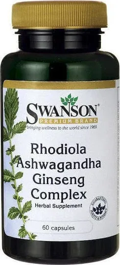 Swanson Rhodiola Ashwagandha Ginseng Complex 60 capace — preț și oferte
