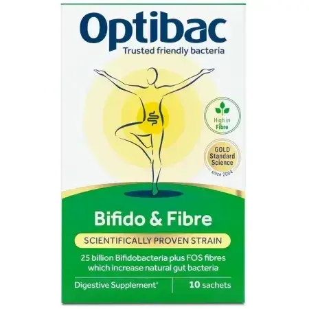 OptiBac Bifido & Fibre Probiotice pentru Adulți și Copii 10 pliculețe — preț și oferte