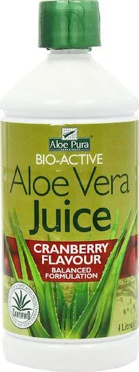 Optima Naturals Aloe Vera Juice 1000ml Merișor — preț și oferte