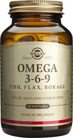 Solgar Omega 3 6 9 Fish, Flax, Borage 60 softgels Unflavoured — preț și oferte