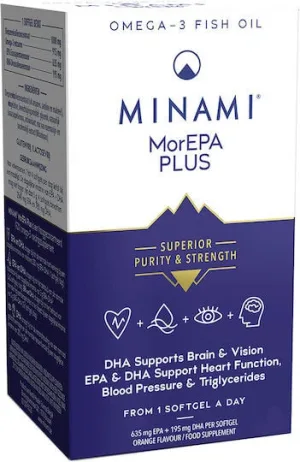 Minami MorEPA Plus Ulei de pește 30 softgels Portocaliu