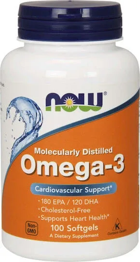 Now Foods Molecularly Distilled Omega 3 Ulei de pește 100 softgels Unflavoured — preț și oferte