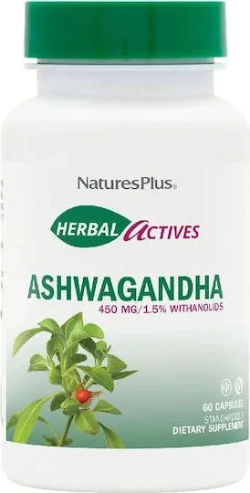 Nature's Plus Herbal Actives Ashwagandha 60 capsule veget