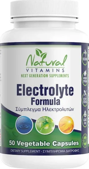 Natural Vitamins Electrolyte Formula Unflavoured 50 capsule veget