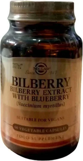 Solgar Bilberry Berry Extract 60 capsule veget — preț și oferte