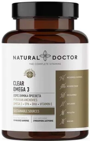 Natural Doctor Clear Omega 3 Ulei de pește 90 capsule veget Unflavoured