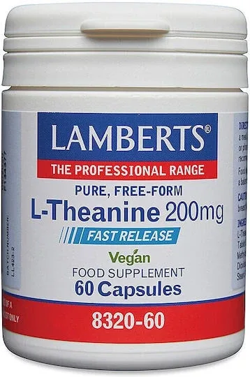 Lamberts L-Theanine 200mg 60 Capsule — preț și oferte
