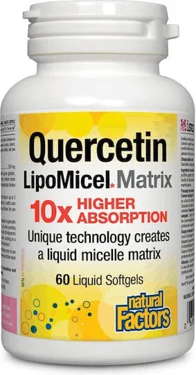 Natural Factors Quercetin LipoMicel Matrix 250mg 30 softgels Natural - Natural