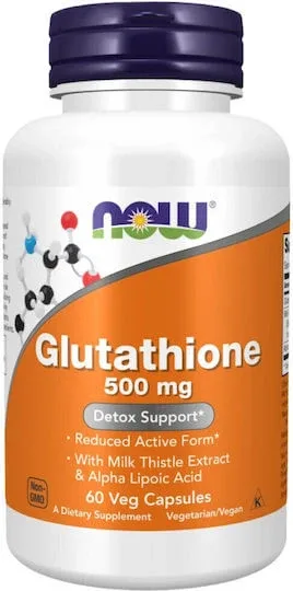 Now Foods Glutathione 500mg 60 Capsule din plante medicinale Unflavoured — preț și oferte