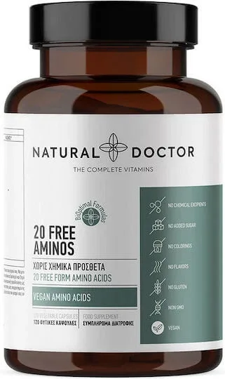 Natural Doctor 20 Free Aminos 120 Capsule din plante medicinale Unflavoured — preț și oferte