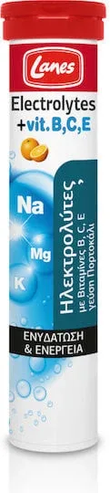 Lanes Electrolytes Vitamine B C E Portocaliu 20 file de ef — preț și oferte