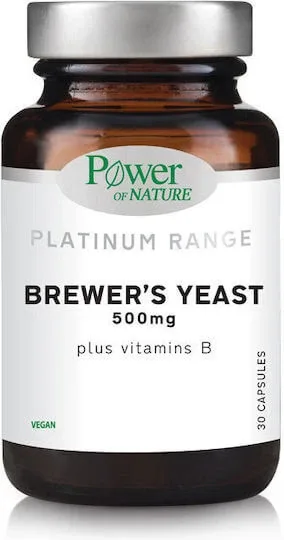 Power Of Nature Platinum Range Brewer's Yeast 500mg 30 capace — preț și oferte