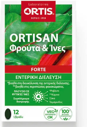 Ortis Ortisan Forte Fructe & Fibre 12 x 1 tablete — preț și oferte