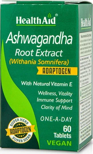 Health Aid Ashwagandha Root Extract 60 file — preț și oferte