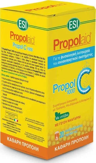 ESI Propolaid Propol C 1000mg 20 file de ef Mandarin — preț și oferte