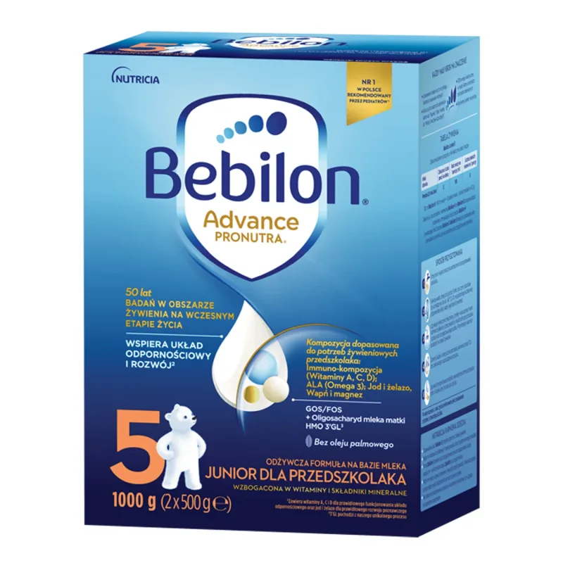 Bebilon Advance Pronutra 5 Junior, formulă nutritivă pe bază de lapte, pentru preșcolari, 1000 g — preț și oferte