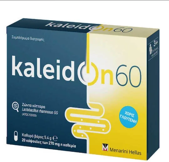 Menarini Kaleidon 60 Probiotice 270mg Lactobacillus Rhamnosus GG 20 capace — preț și oferte