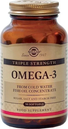 Solgar Triple Strength Omega 3 Ulei de pește 50 softgels Unflavoured — preț și oferte