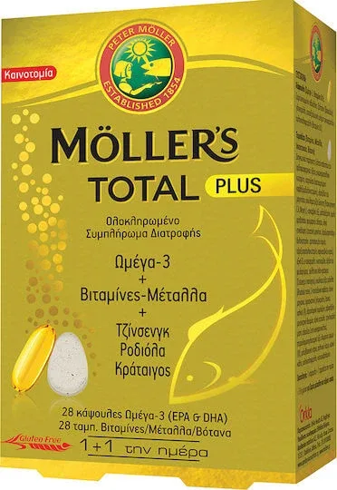 Moller's Total Plus Omega-3-Fischöl Geschmacksneutral — preț și oferte