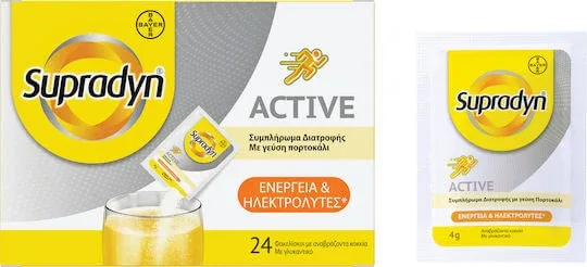 Supradyn Active Electroliți Portocaliu 24 pliculețe BAYER — preț și oferte