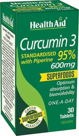 Health Aid Curcumin 3 600mg 30 file — preț și oferte