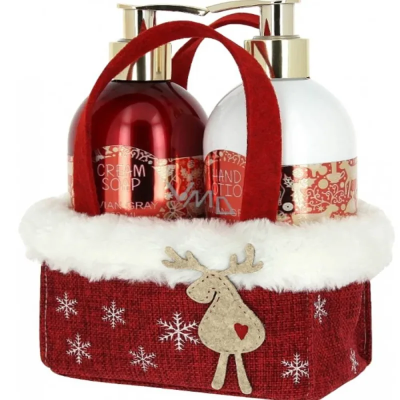 Set Sapun lichid si Crema de maini Red Christmas, 2x250 ml, Vivian Gray — preț și oferte