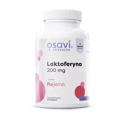 OSAVI Advanced Lactoferrin 200mg, 60 capsule — preț și oferte