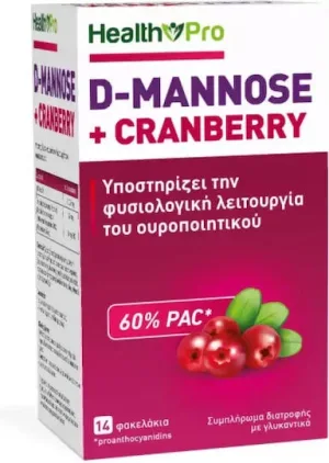 Health Pro D-mannose + Cranberry 14 pliculețe