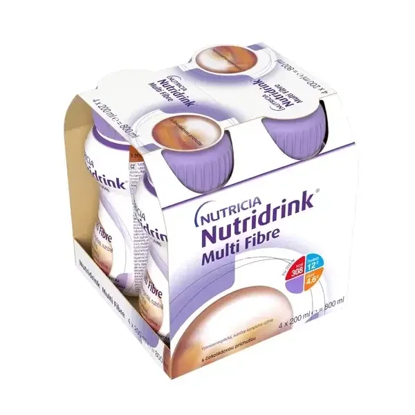 Nutridrink Multi Fibre aromă de ciocolată 4×200 ml, băutură pentru uz medical NUTRICIA — preț și oferte