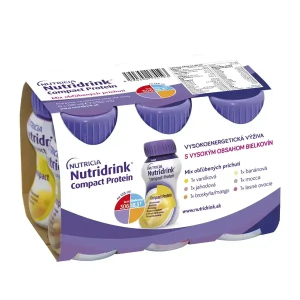 Nutridrink compact protein 6×125 ml, mix proteic arome NUTRICIA — preț și oferte