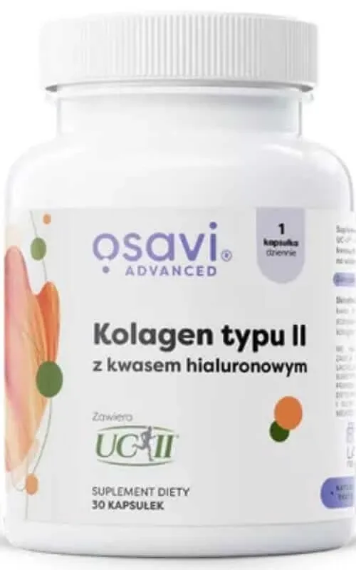Osavi Colagen tip II (UC-II) cu acid hialuronic + trandafir sălbatic 30 capsule — preț și oferte