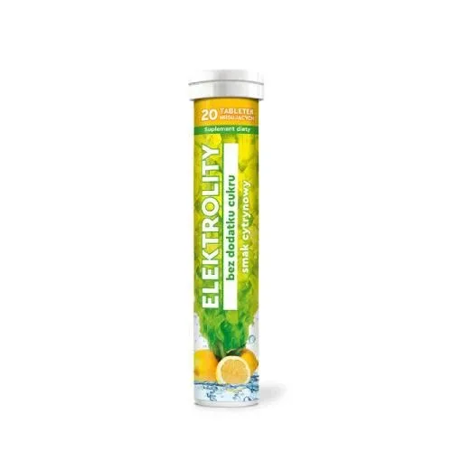 Electroliți fără zahăr adăugat, aromă de lămâie, 20 comprimate mousse MBM Pharma — preț și oferte