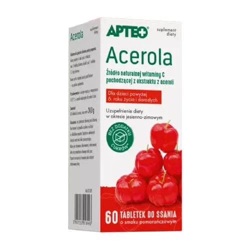 APTEO Acerola, 60 de pastile — preț și oferte