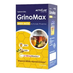 Activlab Pharma GrinoMax Ghimbir + miere, 10 pliculețe