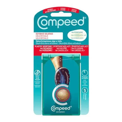 COMPEED Sport Blisters Bandages pe talpă, 5 buc. — preț și oferte