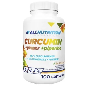 Allnutrition Curcumin + Ghimbir + Piperină, 100 caps