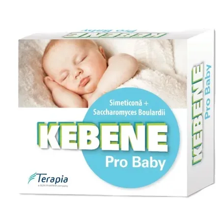 Kebene Pro Baby picaturi orale cu simeticona 20 ml + Saccharomyces Boulardii 2g – Terapia Sa — preț și oferte