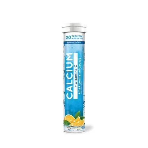 Calciu + vitamina C aromă de portocale, 20 comprimate mousse MBM Pharma — preț și oferte