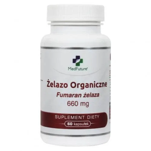 MedFuture Fier organic (Fumarat de fier), 60 capsule — preț și oferte