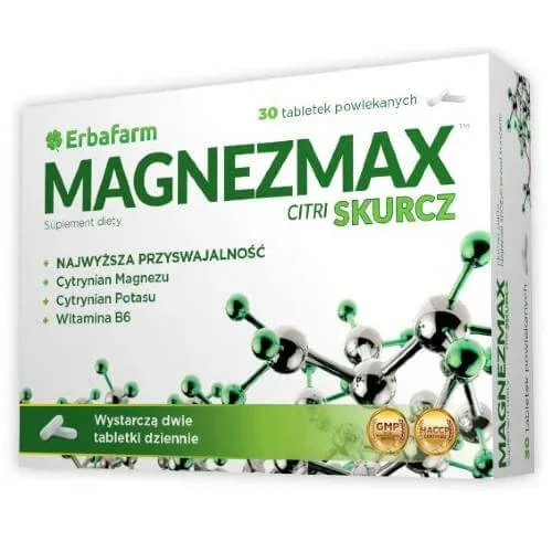 MAGNEZMAX Citri Shrinkage, 30 comprimate Erbafarm — preț și oferte