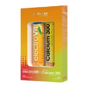 ACTIVLAB PHARMA Set ElectroVit portocale, 20tabl. mus. + Calcium 300 lămâie, 20tabl. mus.