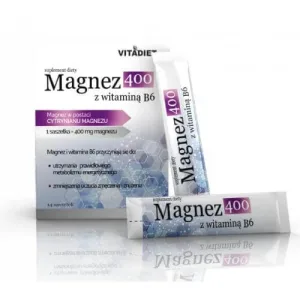 VITADIET Magneziu 400 cu vitamina B6, 14 pliculețe