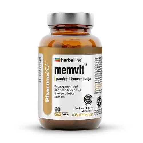 PHARMOVIT Memvit memorie și concentrare, 60 capsule — preț și oferte