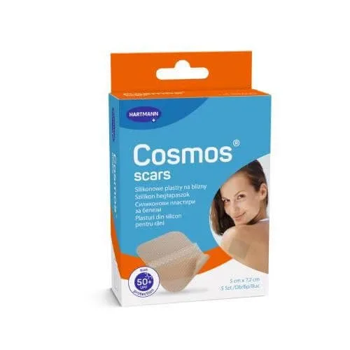 Hartmann Cosmos Cicatrice Plasturi de silicon 5 cm x 7,2 cm, 5 buc — preț și oferte