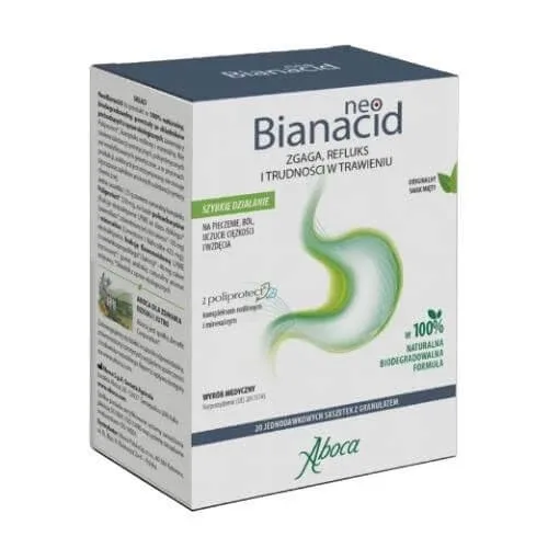 NeoBianacid arsuri la stomac reflux și dificultăți digestive, 20 plicuri ABOCA — preț și oferte