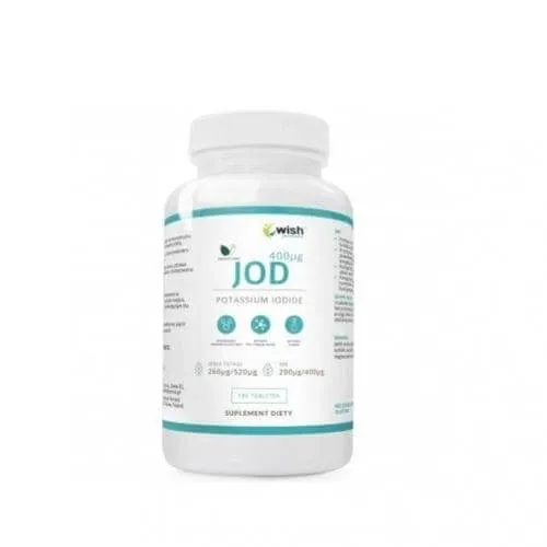 WISH Pharmaceutical Iodură de potasiu 400mcg, 180 comprimate — preț și oferte