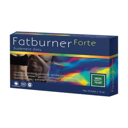 Fatburner Forte lichid, 10 fiole x 10ml Ginseng — preț și oferte